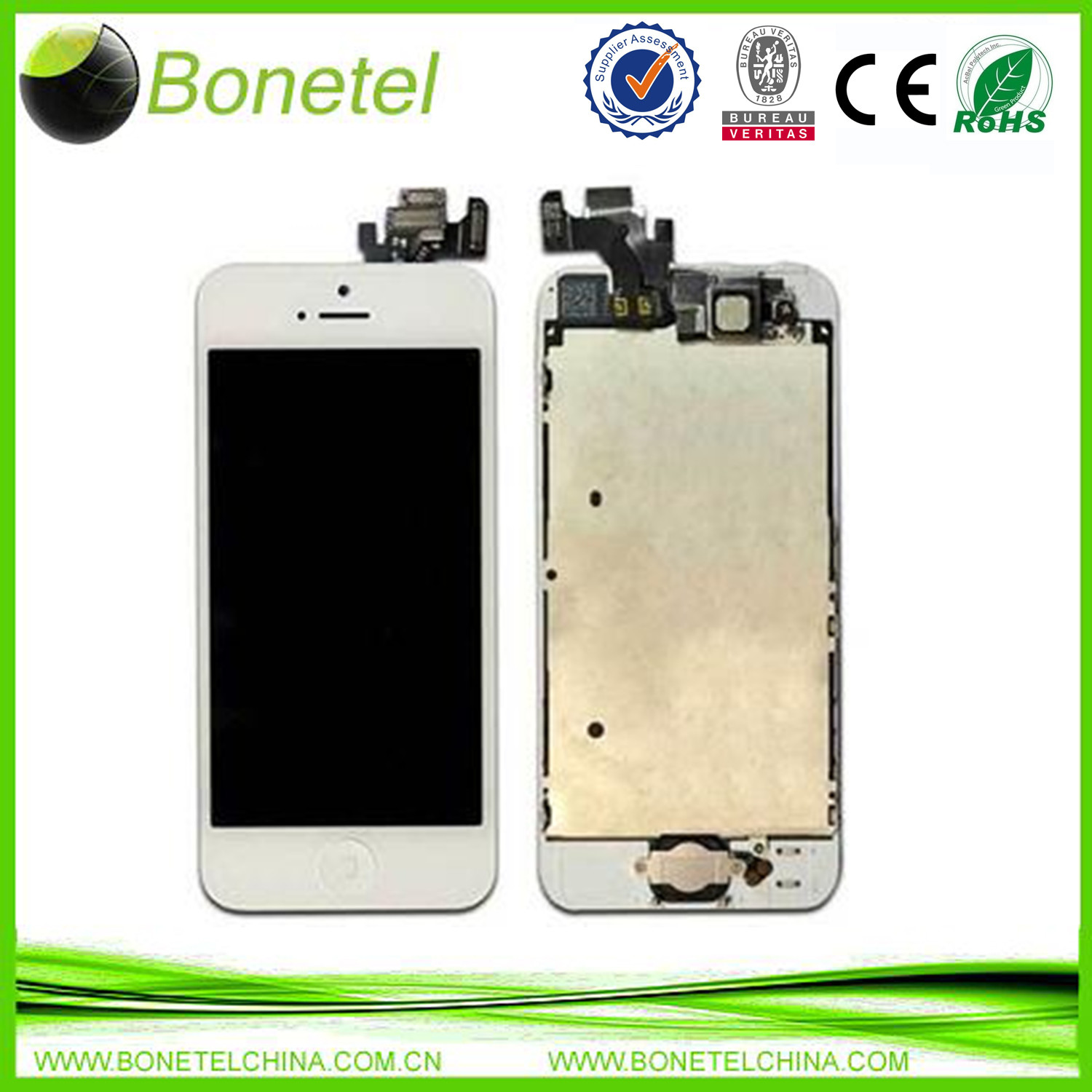 White LCD Display Touch Screen Digitizer Assembly for iPhone 5 5G