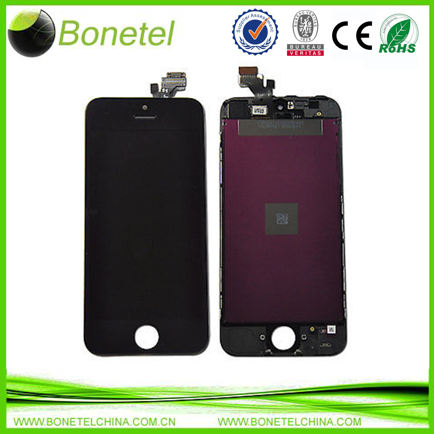 BLACK  LCD Display Touch Screen Digitizer Assembly for iPhone 5 5G