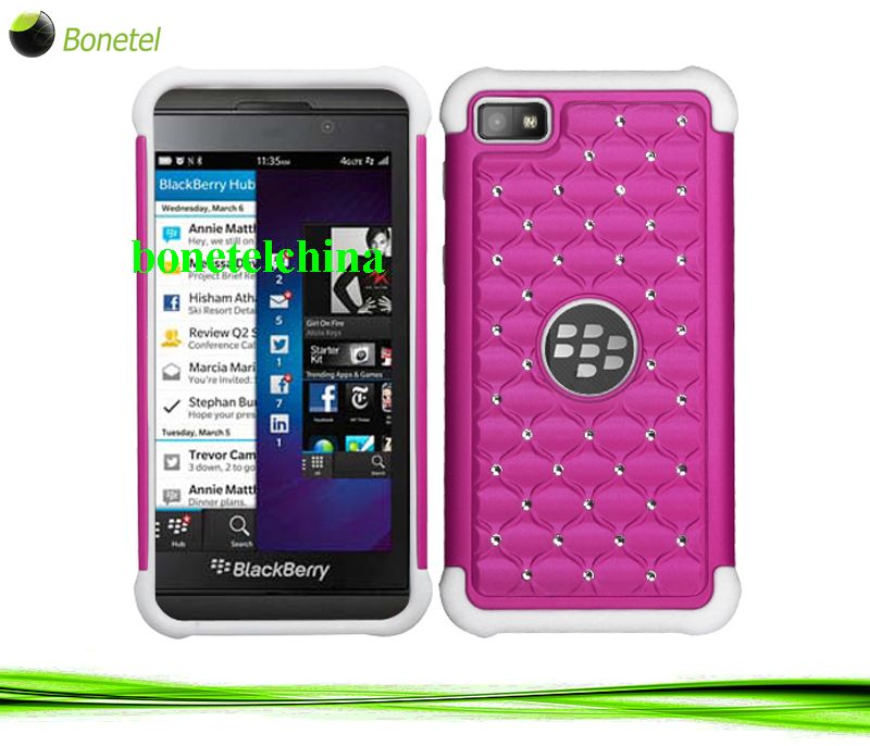 hybrid studded cases for Blackberry Z10