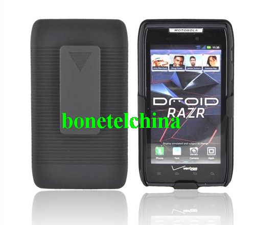 Rubberized Hard Case Holster Stand Case for Motorola Droid Razr Xt910 Xt912