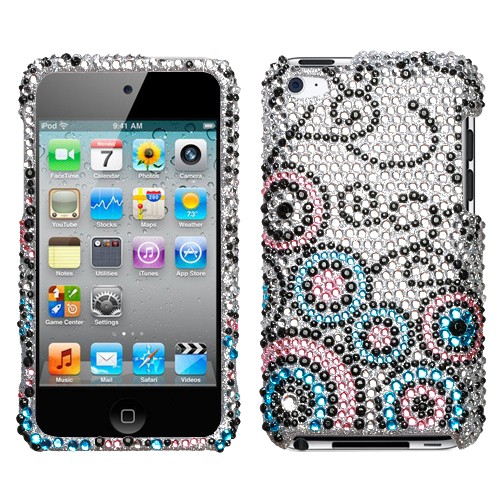 Bubble Flow Diamante Protector Cover for iphone 4 and 4S