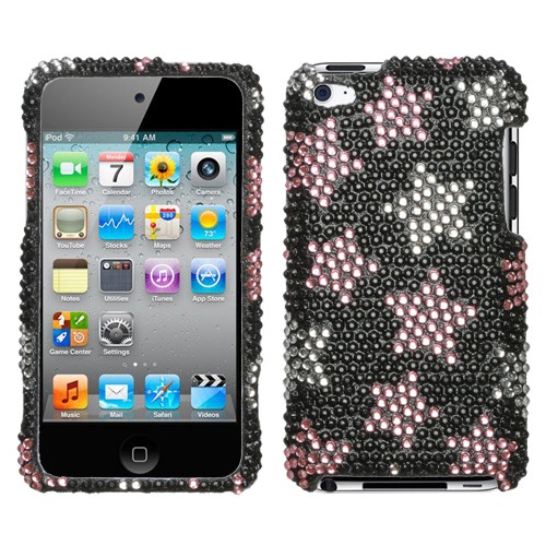 Falling Stars Diamante Protector Cover for iphone 4 and 4S
