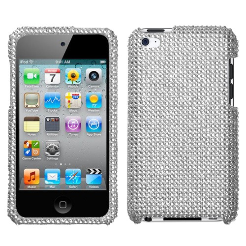 Silver Diamante Protector Cover(Diamante 2.0)  for iphone 4 and 4S