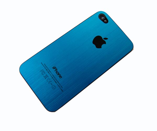 Battery Door Back Cover Housing Case for iPhone 4 blue BBC-009