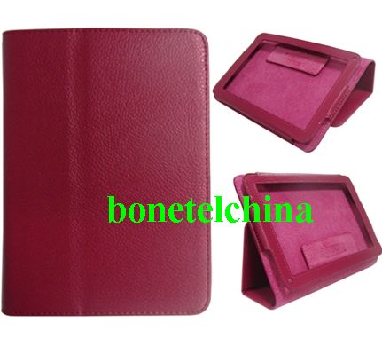 Hot sell style for ipad3 case with red PU