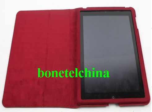 case for new ipad with red PU