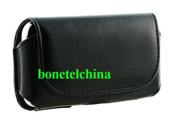 Horizontal Leather Case for Apple iPhone 5 - Black - LC5014