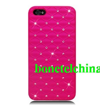FOR IPHONE 5 Spot Diamond Case Hot Pink