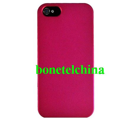 HHI Rubberized Shield Hard Case for iPhone 5 - Rose Pink