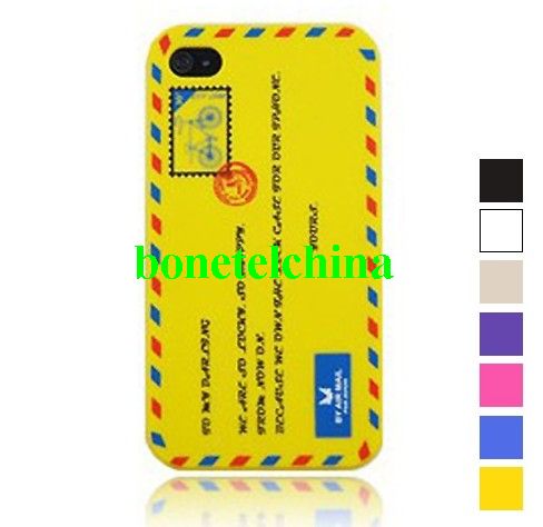 Mail Letter Message Design Soft Silicone Skin Case Cover For iPhone 4/4S