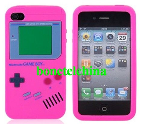 Game Boy Series Silicone Rubber iPhone 4 Case Various Colors