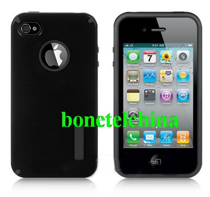 IPHONE4S / IPHONE4 COMPATIBLE FUSION CANDY CASE BLACK & BLACK TRUFFLE