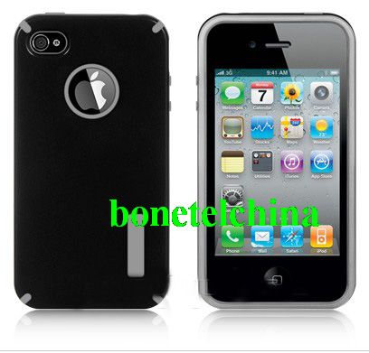 IPHONE 4S / IPHONE4 COMPATIBLE FUSION CANDY CASE BLACK & GRAY TRUFFLE