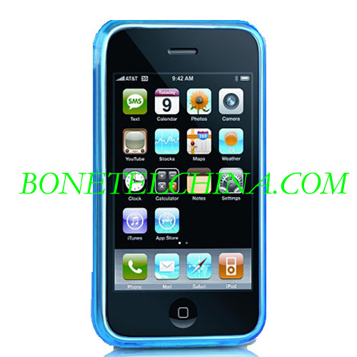 Apple iPhone 3G 3GS Crystal Skin - Blue Checker Design2