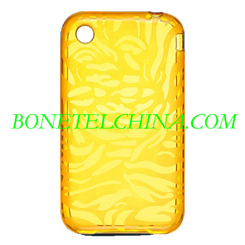 Apple iPhone 3G 3GS Crystal Skin - Orange Tiger Design