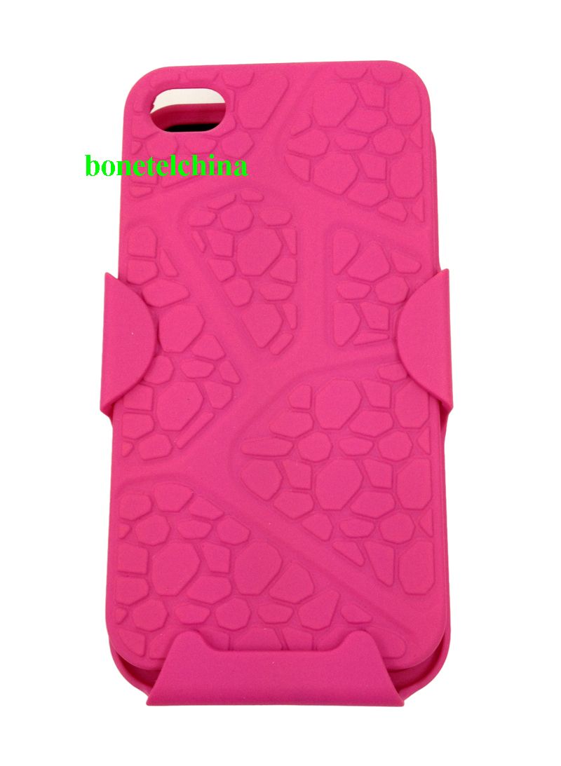 Rubber case holster combo for iphone4 case iphone 4 accessory iphone 4 cover