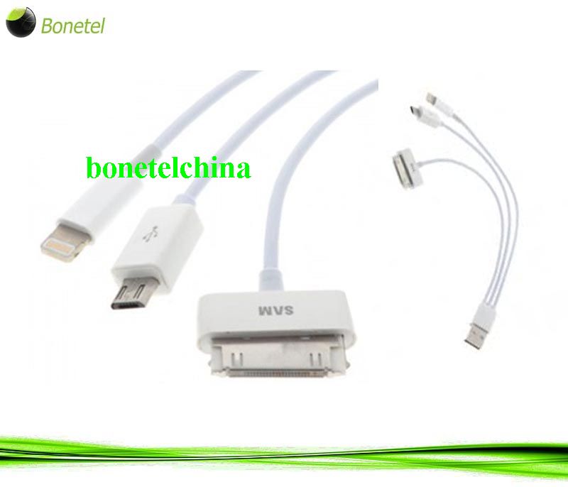 4 in 1 USB Data Sync Charging Cable for Smartphones & Tablets