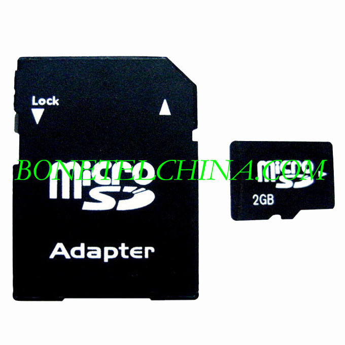Micro SD Card With Adapter 2GB