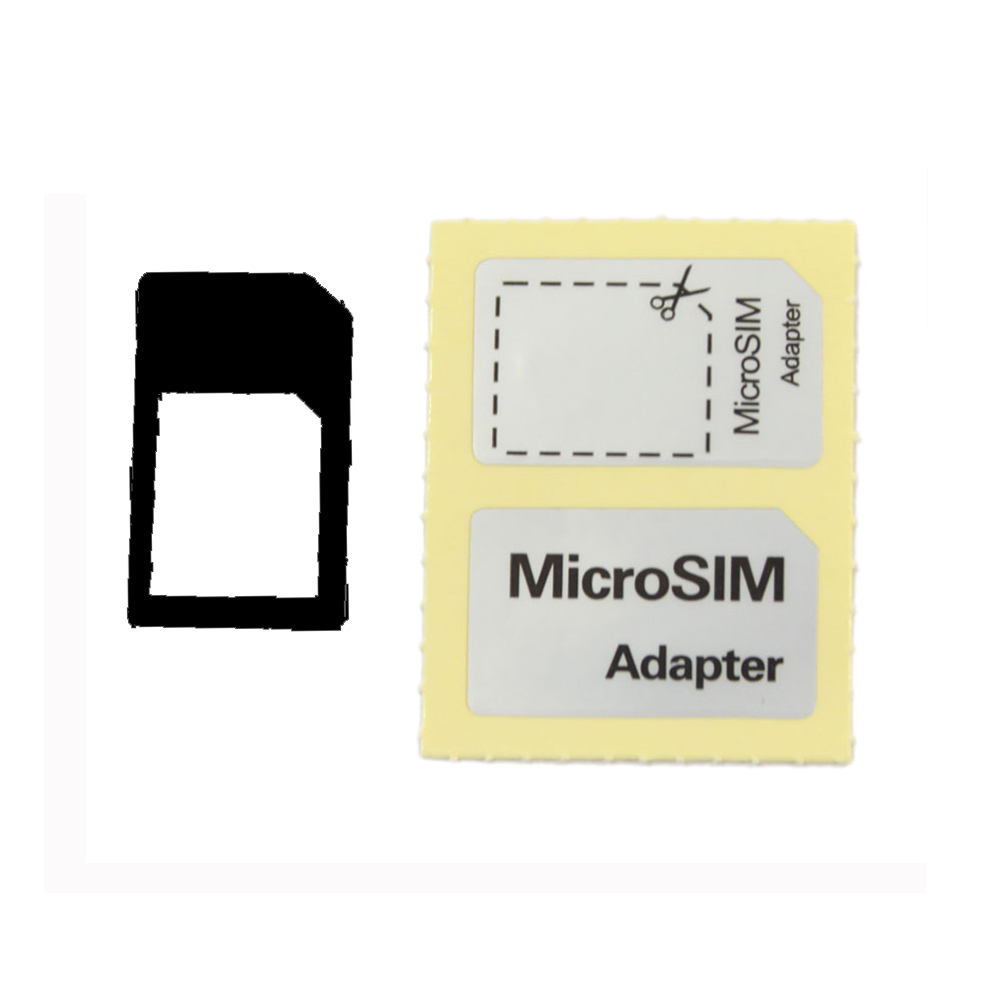 Micro-SIM Adaptador de Cartão para iPad 3G iPhone 4, feito de material plástico