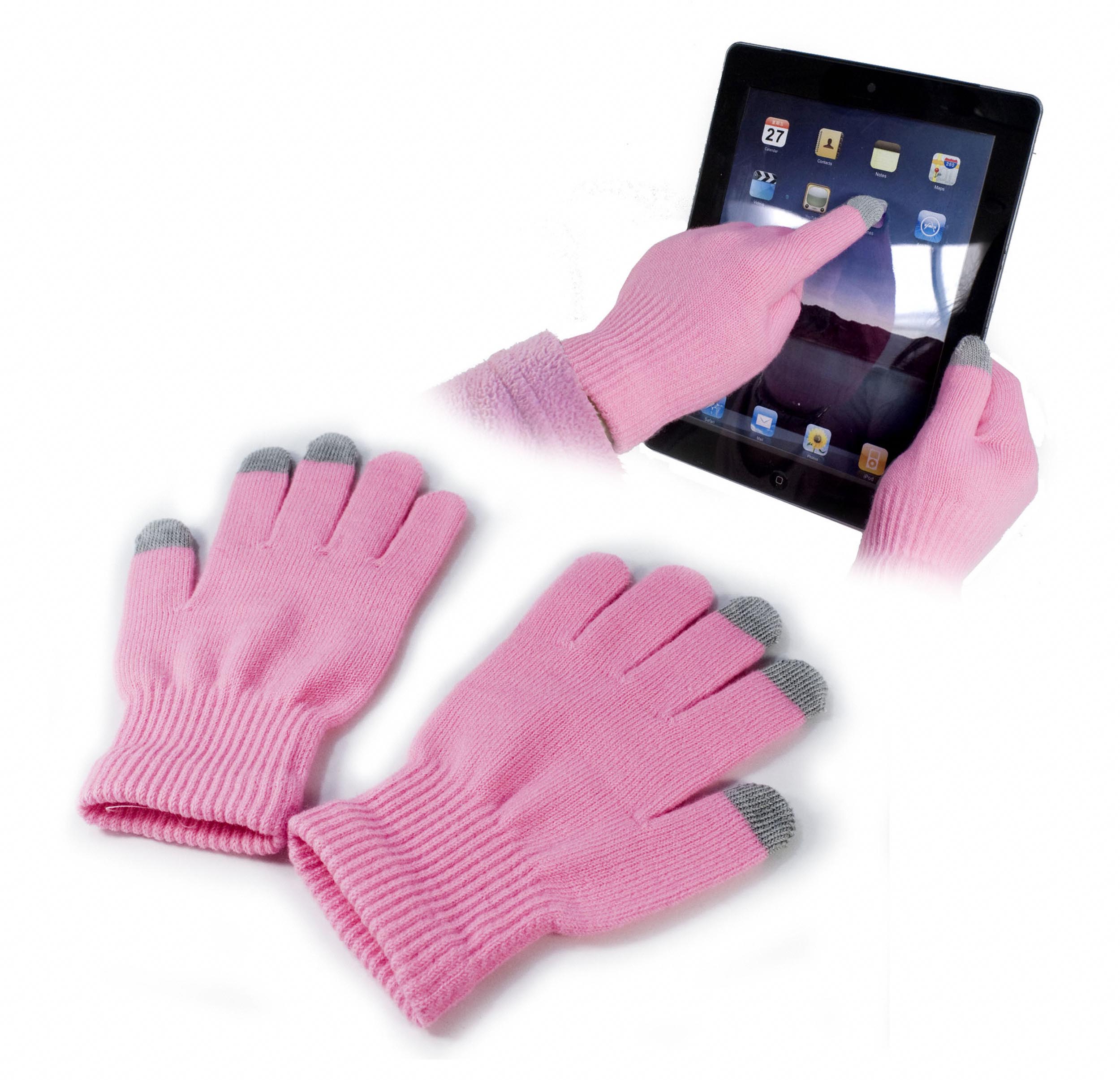 Touch-Glove Capacitive Material Cold Weather Gear Pink For Smart Touch Phone